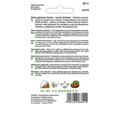 Sałata krucha lodowa Kumak nasiona